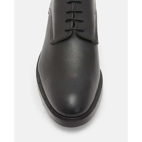 Allsaints Australia Mens Apollo Leather Derby Shoes Black AU68-435